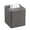 Slate Grey Fluted, variant on Slate Grey Fluted Decorative Tissue Box Cover Square Holder