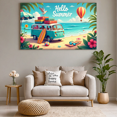 thumbnail image 6 of Colorful Design Summer Beach Banner Decorative Travel Theme Seaside Background for Vacation Party Outdoor Event Kids Celebration, 6 of 7