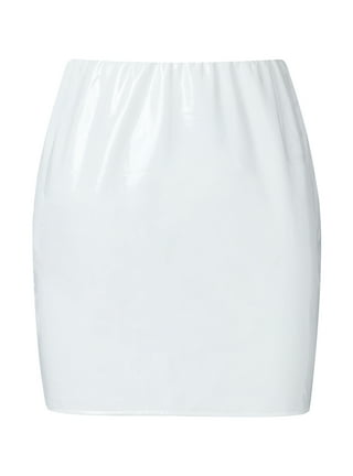 White leather cheap skirt 9mm