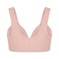 thumbnail image 4 of LEEYNEER Bras for Women  Women‘S Solid Bra Wire Free Underwear One-Piece Bra Everyday Underwear, 4 of 9