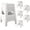 White, variant on ICEEIF 5 Pack Stackable Classroom Stools, 18.8" Height White Plastic Nesting Stools, Portable Backless Flexible Seating for Classroom, School, Office, Home, Space-Saving Design