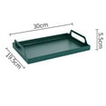 thumbnail image 2 of MYG Metal Rectangular Iron Art Serving Tray with Handles-Stylish and Practical Tray, 2 of 8