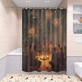 thumbnail image 5 of New Year's Banquet Design 4 Piece Bathroom Set Waterproof Bath Curtain Anti-Slip Mats and Toilet Pad Practical and Affordable 66x72in Curtain, 5 of 8