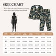 thumbnail image 4 of Balery Watercolor Floral Conjunto de Pijama con Estampado para Mujer, Conjunto de Dos Piezas con Manga Larga, Ropa de Dormir Suave con Bolsillos, Pijamas Cómodos-Medium, 4 of 7