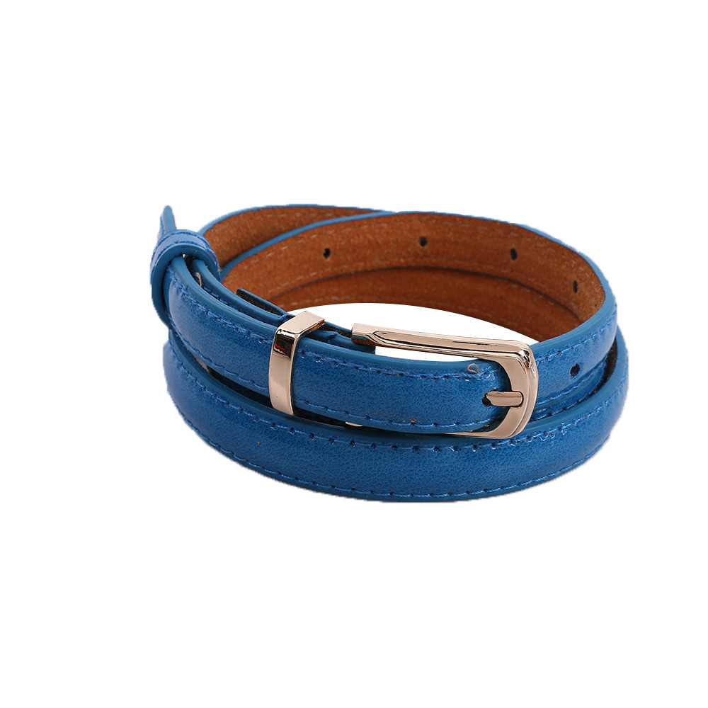 MRULIC belts for women Womens Middle Wide Imitation Leather Waist Belt Lady Ring Buckle Solid