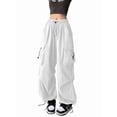 thumbnail image 2 of Pantalones Cargo para Mujer, Pantalones Casuales de Senderismo, Pantalones Holgados Y2K de Cintura Alta con Múltiples Bolsillos M, 2 of 7