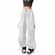 thumbnail image 2 of Pantalones Cargo para Mujer, Pantalones Casuales de Senderismo, Pantalones Holgados Y2K de Cintura Alta con Múltiples Bolsillos M, 2 of 7