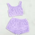 thumbnail image 1 of MKLEKYY Conjunto Casual De Dos Piezas Para Mujer, Camiseta Sin Mangas Y Pantalones Cortos De Color Liso, Ropa De Dormir Cómoda Y Ropa De Estar Por Casa., 1 of 3