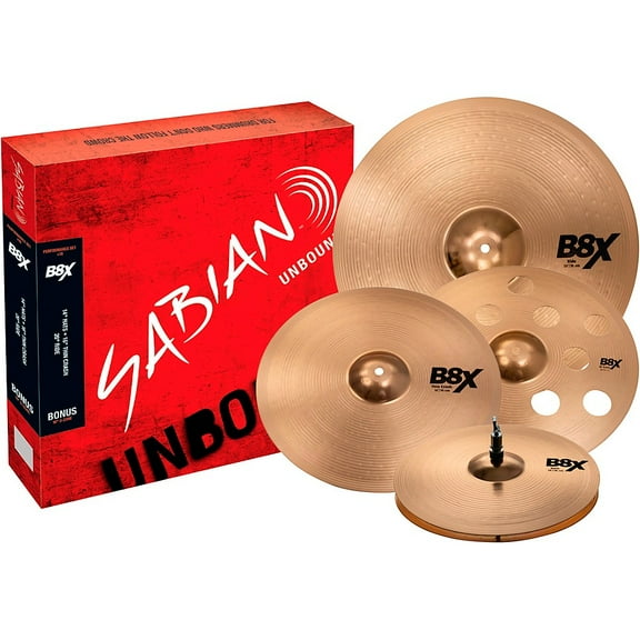 Sabian B8X Performance Pack with Free 16" O-Zone Crash