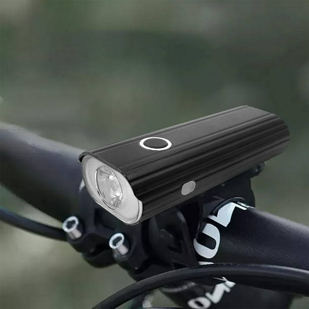 Xihbxyly Luz para Bicicleta, Faro Giratorio de 360 Grados con Pantalla Digital, Brillo Ajustable y Luces Laterales, Recargable Por Usb, Diseño Impermeable, Seguridad para Ciclismo Nocturno, Aventura