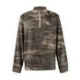 thumbnail image 5 of Hearthz Men's Quarter-Zip Pullover Long Sleeve Mock Neck Sweatshirt for Men Camo Waffle Knit Casual Polo Quarter Zip Pullover Mens, 5 of 5