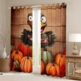 thumbnail image 2 of YST Rideaux de Dinde de L\'Action de Grâce Rideaux et Draperies Colorés Citrouille, Rideaux Occultants 30 %-50 % Animaux de Ferme Rustiques Récolte d'Automne Feuilles d'Érable Rouges Rideaux de Fenêtre 52 Pieds'L X 63 Pieds'H, 2 of 5
