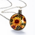 thumbnail image 6 of Sunflower Necklace Personalized Custom Photo Round Pendant Adjustable Stainless Steel Necklaces with Gift Box for Men Women Mothers Valentine's Jewelry Gift, 6 of 6