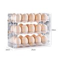 thumbnail image 4 of Caja De Huevos De Plástico Caja de almacenamiento de huevos Utensilios de cocina Soporte para contenedores de huevos para la cocina del hogar (Blanco) Wdftyju Libre de BPA, 4 of 4