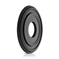 thumbnail image 5 of 2pack PU Ceiling Medallions Ceiling Cover Plate Medallion for Light Fixtures and Ceiling Fans,12-1/4 Black PU, 5 of 6
