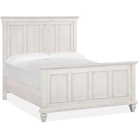 Magnussen Newport Complete Queen Panel Bed, Alabaster