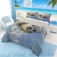 thumbnail image 2 of Manfei Baby Seal Queen Comforter Set for Kids Boys and Girls, Arctic Animal Bedding Comforter Set, Gray Reversible 3 Pieces, 1 Comforter and 2 Pillowcases, 2 of 6