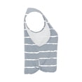 thumbnail image 6 of Womens Stripe Workout Tank Tops, Side Slit Loose Fitting Athletic Sleeveless Yoga Tank Blouse Sports Casual Gray S, 6 of 8