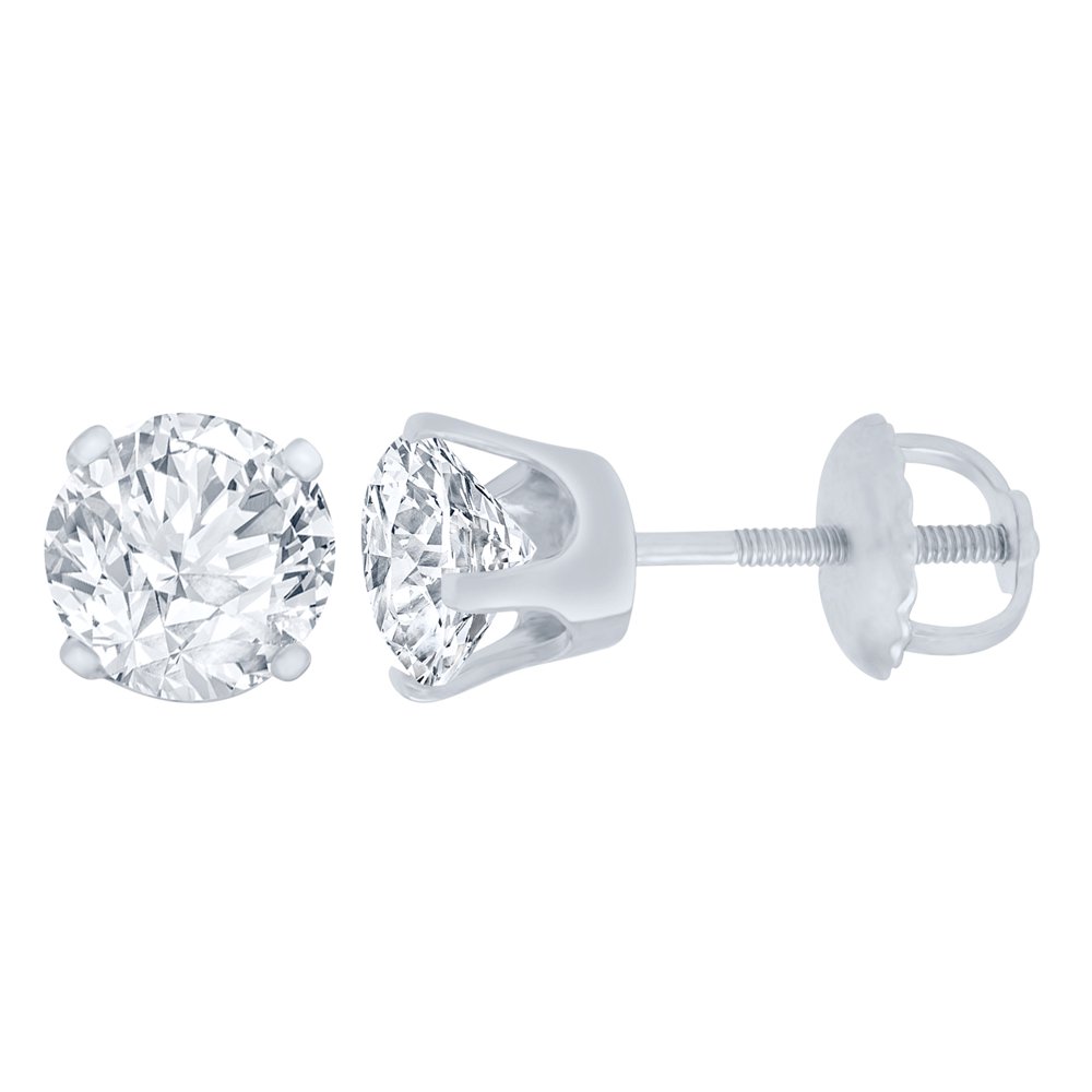 Cynergy 3/5 ct Diamond Stud Earrings (I3 Clarity, IJ color) 10kt