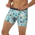 thumbnail image 3 of Picia Sea Life Pattern Men's Athletic Long Leg Briefs , Performance Stretch Underwear，Moisture-Wicking, 3 of 7