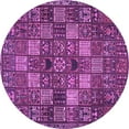 thumbnail image 1 of Ahgly Company Indoor Round Persian Purple Traditional Area Rugs, 8' Round, 1 of 4