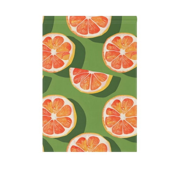 Slices and Whole Orange Garden Flag 12"x18" Double-Sided Yard Flags for Outside Outdoor All Seasonal Decoration