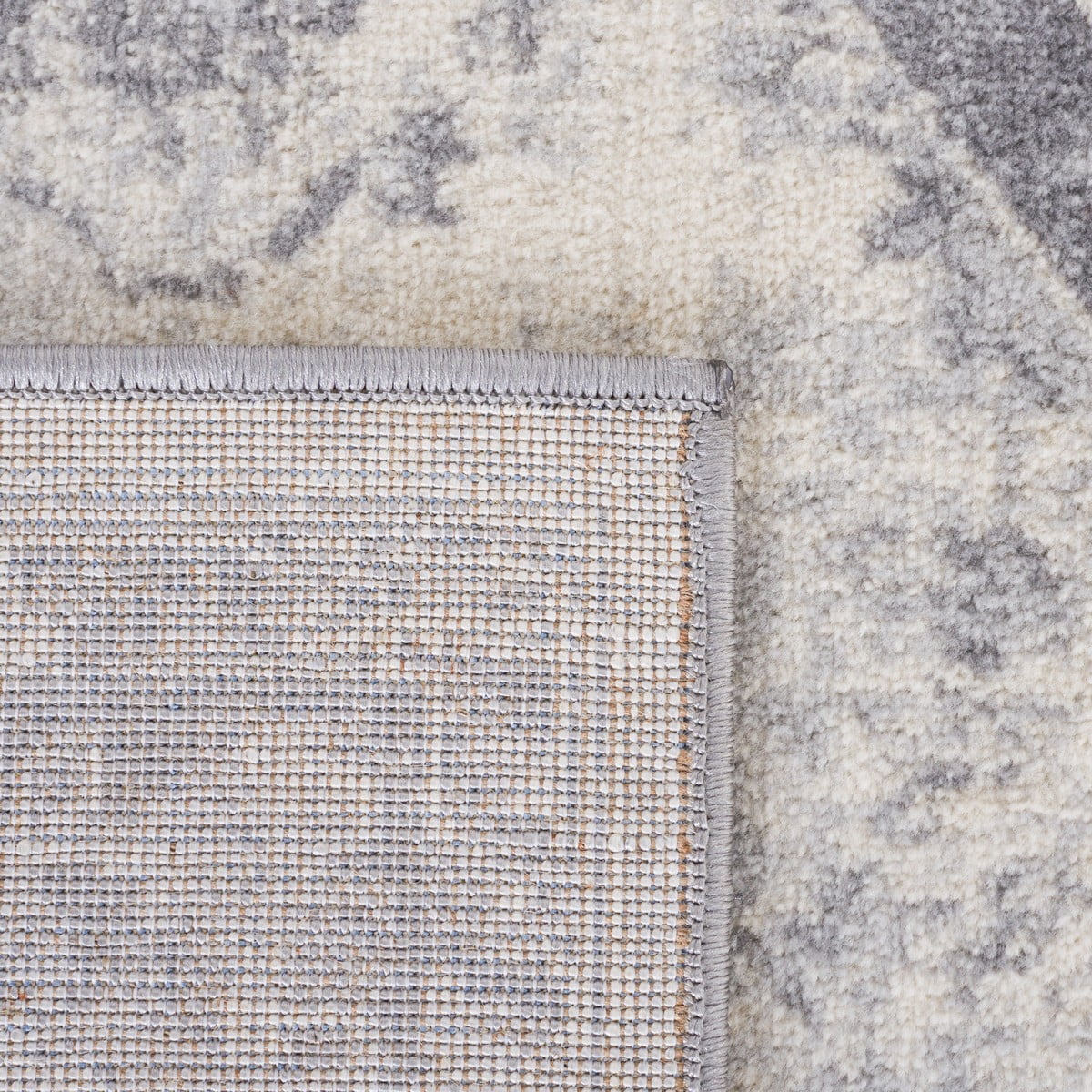 SAFAVIEH Brentwood Cherette Oriental Runner Rug, 2' x 9', Grey/Light Grey