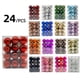 thumbnail image 1 of Xihbxyly Adornos Navideños de Plástico Irrompible, 18 Estilos Únicos Pintados, Ideales para Fiestas, Decoración Navideña para El Hogar, Versátiles para Diversos Ambientes, Paquete de 24, Tamaño de 3, 1 of 3