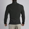 thumbnail image 3 of Men's High Neck Pleated Textured Loose Long Sleeved T Shirt, Polyester and Spandex, for Training and Lounging, 3 of 4