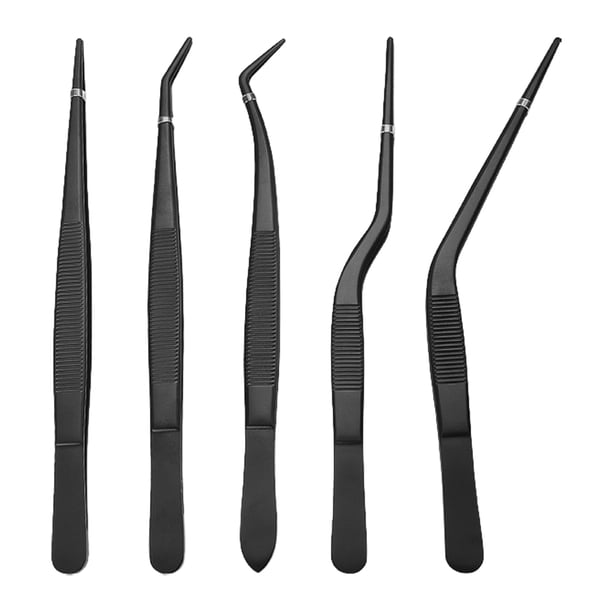 Pinzas de cocina de acero inoxidable, pinzas profesionales para cocinar, alimentar, hornear, decorar y enchapar.