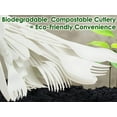 thumbnail image 6 of Avant Grub Eco-Safe White Plastic Corn Resin Cutlery Combo Set, 50 Knives, Spoons, Forks - 150 Count, 6 of 6