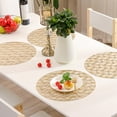 thumbnail image 3 of Tapis de Table Creux Isolation Thermique PVC Rectangle Feuille de Ginkgo pour la Maison, 3 of 10