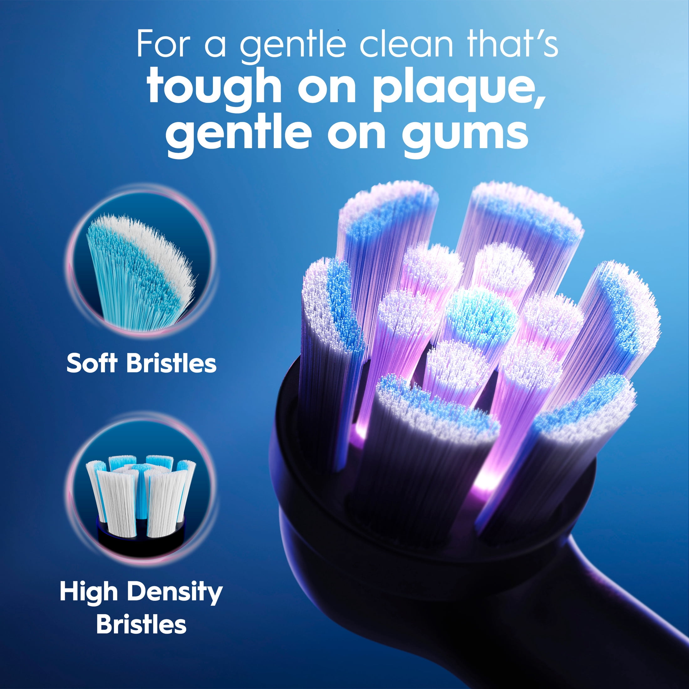 Oral-B Toothbrush, iO Series 2 Rechargeable Electric Toothbrush for Adults & Kids 3+, Night Black, 1 Gentle Care Brush Head