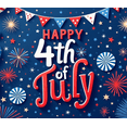 thumbnail image 3 of Decorative Design Happy 4th of July Balloon Banner Patriotic Colors Festive Elements for Independence Day Party Celebration Holiday Event, 3 of 7