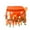 Orange, variant on Luowei Women's Carnival Sequin Tassel Waist Chain Hip Scarf Performance Belt Waist Cover, Blue, One Size
