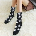 thumbnail image 5 of HUUXIW 3PCS Women Men Autumn Winter Cute Spot Print Coral Fleece Socks Warm Middle Tube Sleeping Stocking, 5 of 8