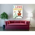 thumbnail image 3 of Epic Graffiti 'Beach Bums Pug Bicycle I Love' by Michael Mullan, Canvas Wall Art, 40"x54", 3 of 3