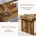 thumbnail image 4 of Tribesigns 63 Inch Executive Computer Desk, Rustic Simple Wood Office Desk, Large Study Writing Table Business Workstation for Home Office, 4 of 6