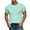 Mint Green, variant on Mens Short Sleeve Shirts Quick Dry Workout Classic Fit T-Shirt Casual Daily Comfy Tee Tops