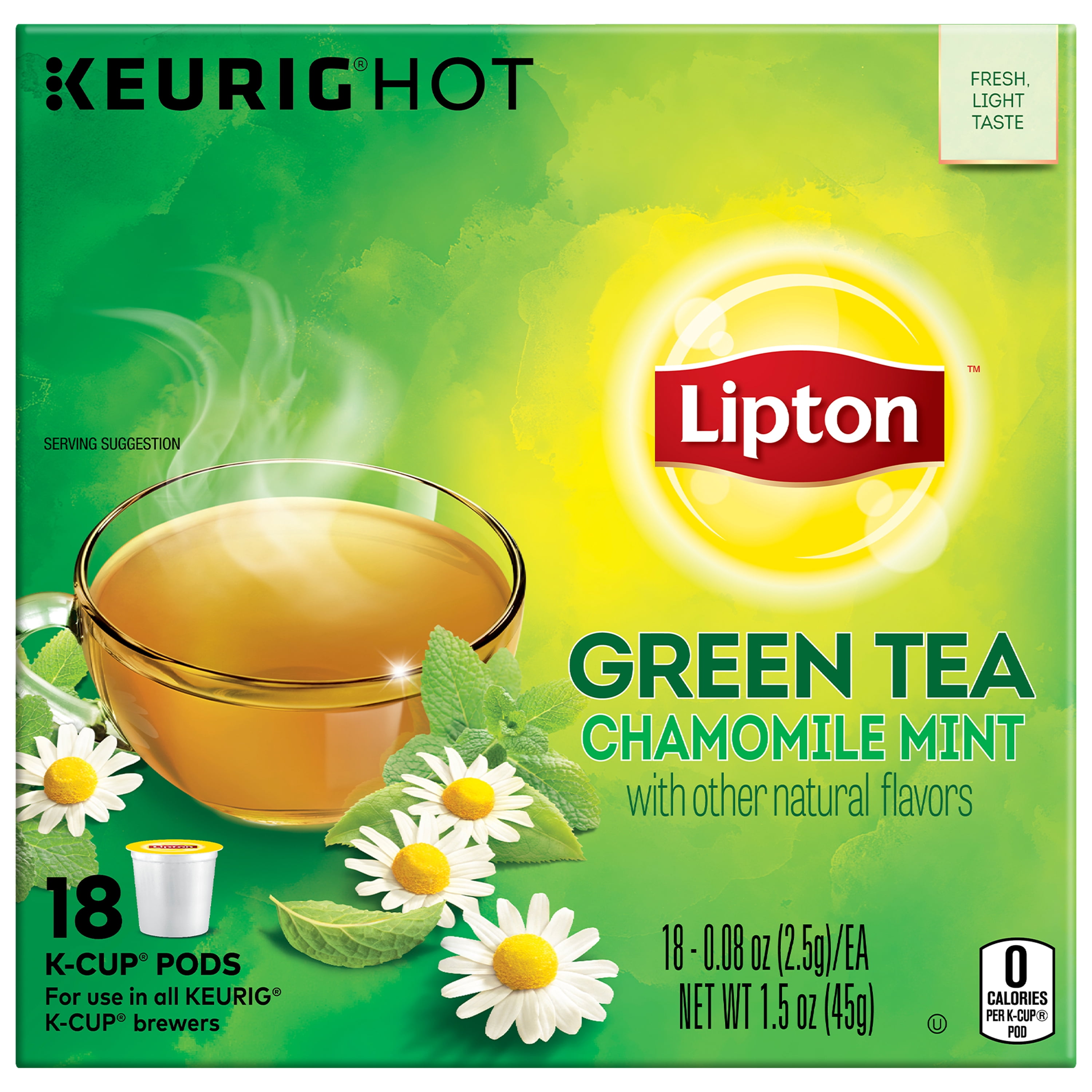 Lipton KCup Soothe Green Tea Green Tea KCups, 18 ct BrickSeek