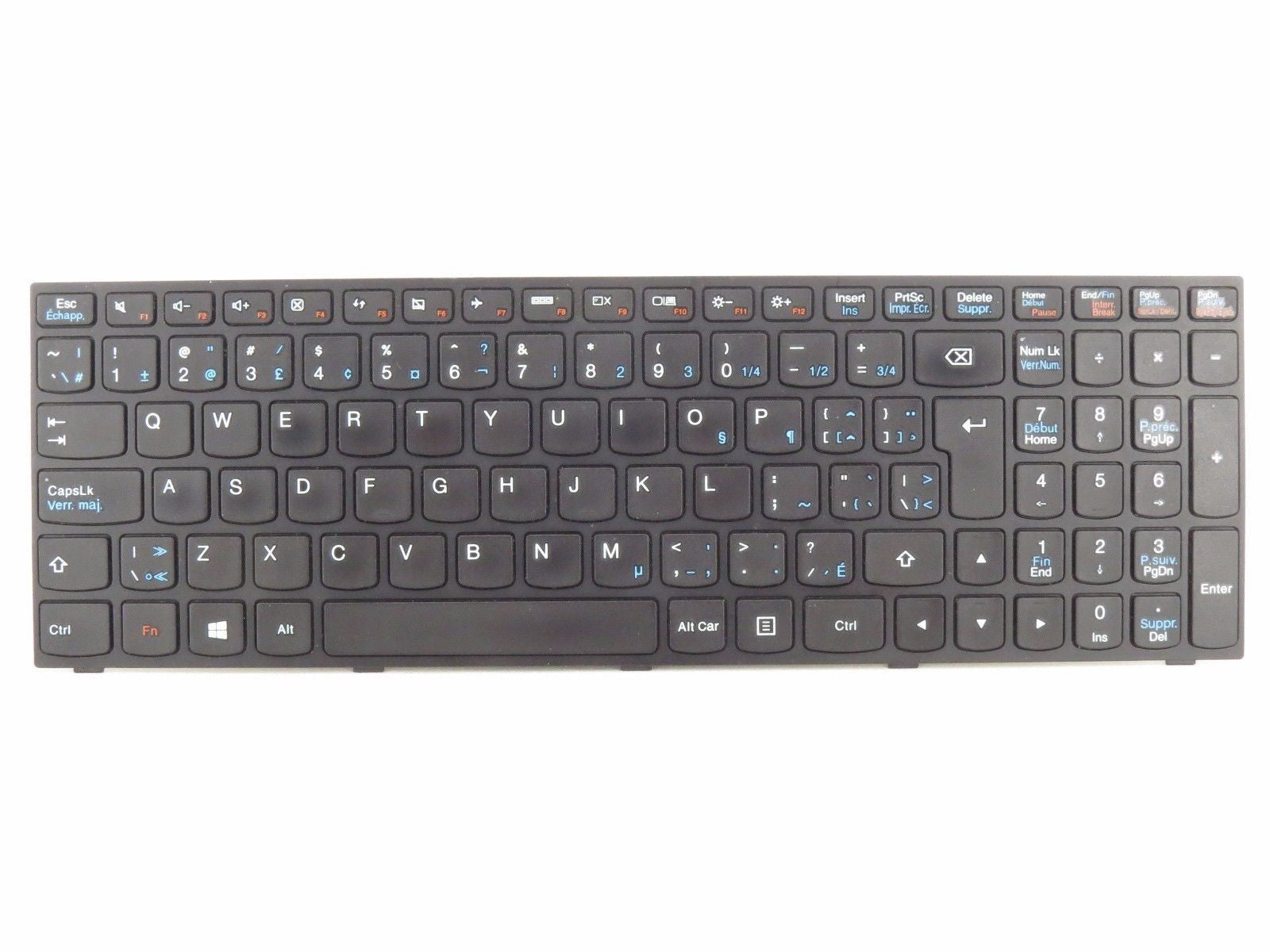 Clavier AZERTY Français Pour Lenovo Ideapad Flex 2-15 - Noir, Neuf, Emballé