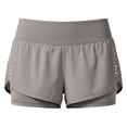 thumbnail image 6 of Gyujnb 2 in 1 Running Shorts for Women High Waist Breathable Workout Yoga Shorts with Hidden Zipper Pockets,Grey, 6 of 9