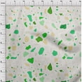 thumbnail image 4 of oneOone Viscose Chiffon Green Fabric Marble Chips Craft Projects Decor Fabric Printed By The Yard 42 Inch Wide, 4 of 4