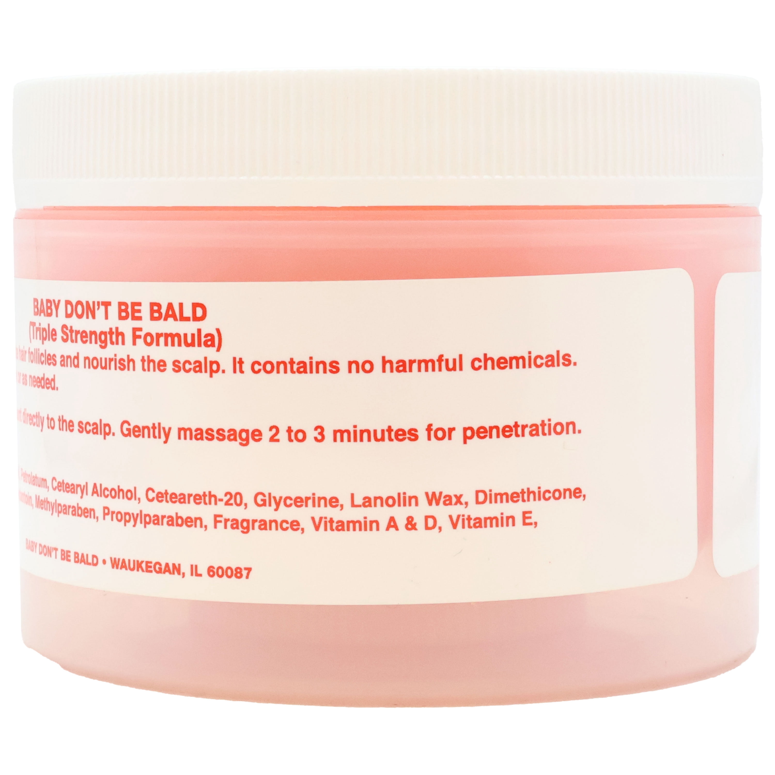 Baby Don't Be Bald Hair and Scalp Nourishment Cream Triple Strength 8 Oz., Pack of 2
