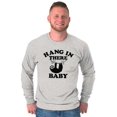 thumbnail image 5 of Hang In There Sloth Encouragement Long Sleeve TShirt Men Women Brisco Brands L, 5 of 6