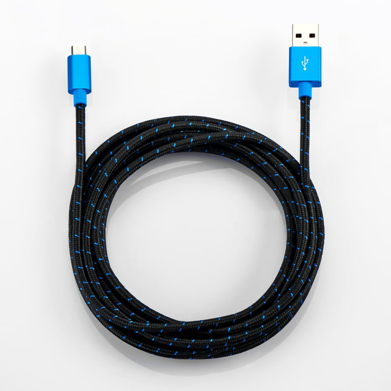 10 Foot braided charge and sync cable for PS4