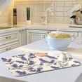 thumbnail image 6 of Kitchen Drying Mat 16x18In Drying Dish Mat Dish Drying Mats Kitchen Countertop Multi-Function Drain Drying Mat Kitchen Table Purple Lavender1, 6 of 8