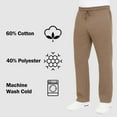 thumbnail image 6 of Men’s 3-Pack Heavyweight Fleece Sweatpants – Open Bottom Joggers for Gym & Casual Wear (S-3XL), 6 of 7