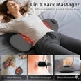 thumbnail image 2 of 3-in-1 Electric Lumbar Support Pillow | Triple Fusion Back Massager with Vibration & Traction for Lower Back Pain Relief, Ideal for Bed, Chair & Home Office, 2 of 6
