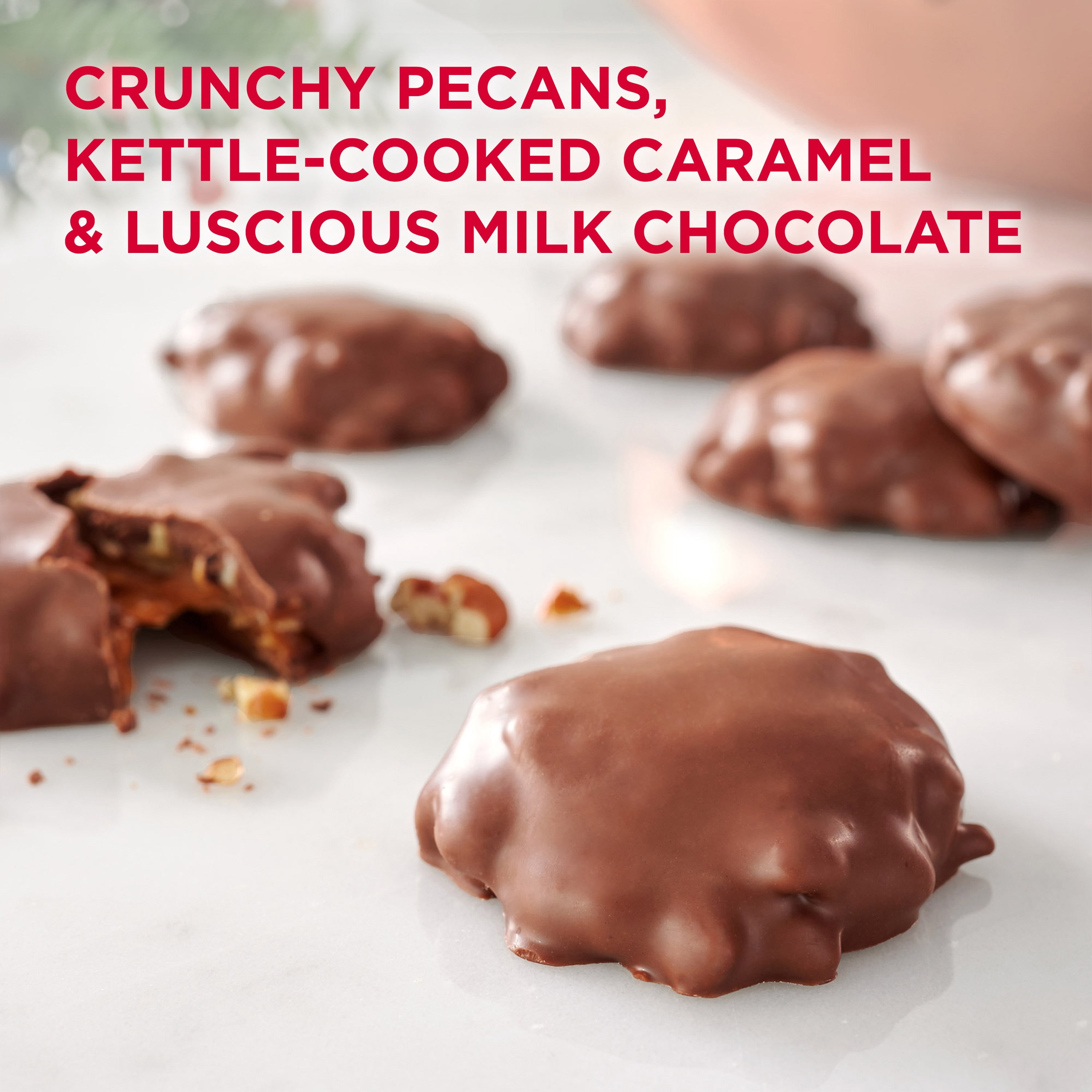 (2 pack) RUSSELL STOVER Christmas Milk Chocolate Pecan Delight Gift Box, 8.1 oz. (9 Pieces)